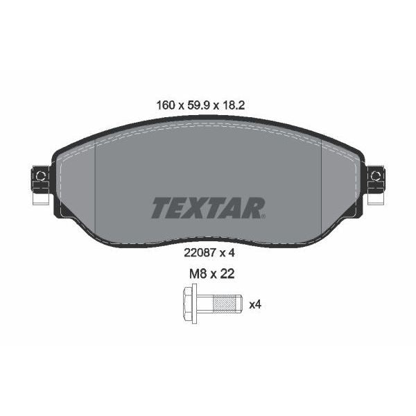 Brake Pads - Renault Trafic 1.6 dCi (2014 onwards)