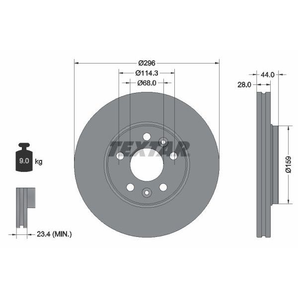 Brake Discs - Renault Trafic 1.6 dCi (2014 onwards)
