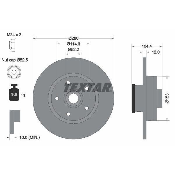 Brake Discs - Renault Trafic 1.6 dCi (2014 onwards)