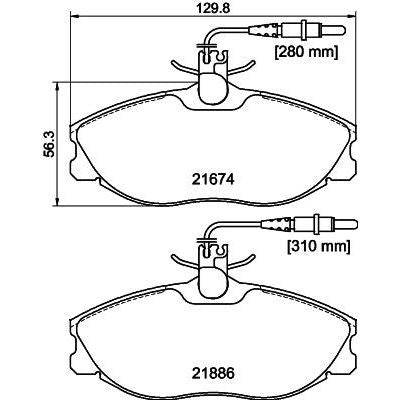 BRAKE PADS - 406
